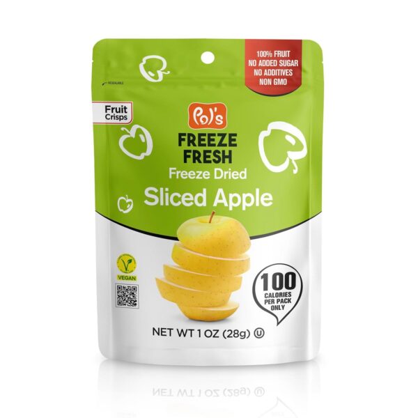 6 Pack Sliced Freeze Dried Apples - 1 Oz Each - Image 4