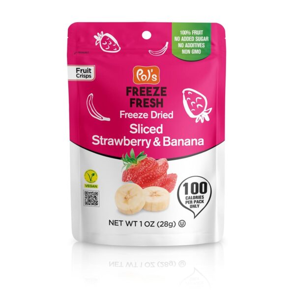 2 Pack Whole Strawberry - 2 Pack Sliced Apple - 2 Pack Sliced Strawberry & Banana Mix - 1 Oz Each - Image 6