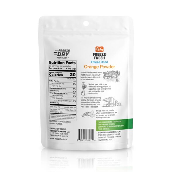 7 Oz Freeze Dried Orange  Powder - Image 2