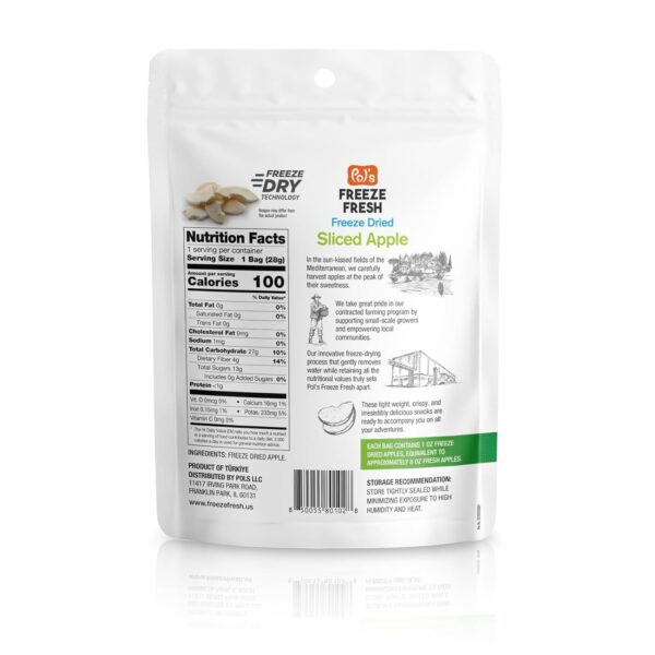 6 Pack Sliced Freeze Dried Apples - 1 Oz Each - Image 3