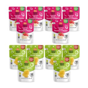 6 Pack Sliced Apple - 6 Pack Sliced Strawberry & Banana - 0.53 Oz Each